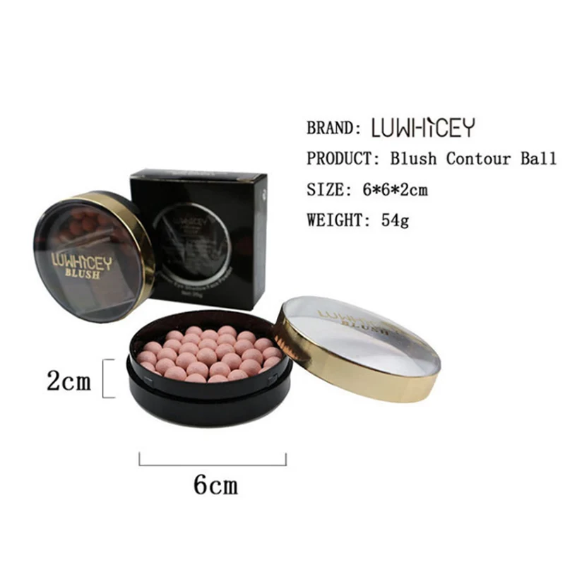 Матовые шарики румяна контурные тени для век водонепроницаемые стойкие