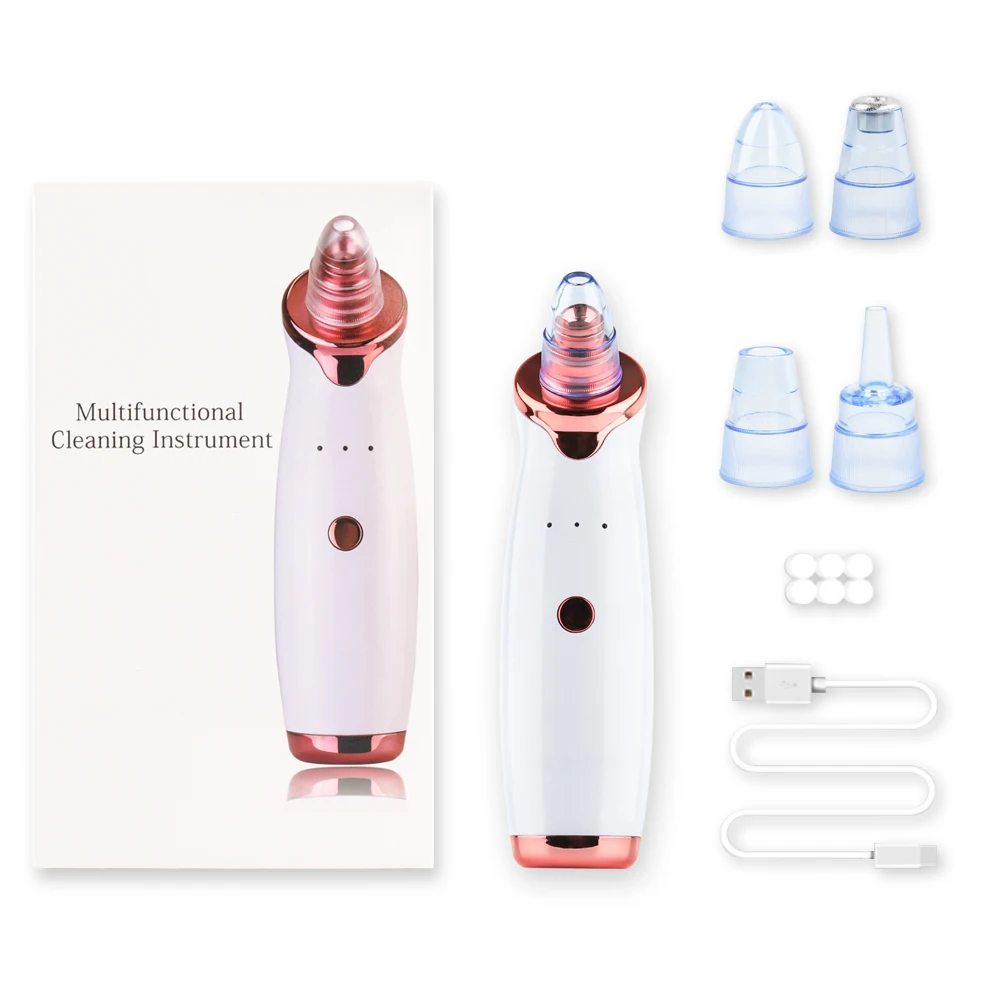 

Blackhead Remover Vacuum Cleaner Ance Pore Dots Extractor Removal Black Head Cleansing Pimple Remover Tool Nose Acne Machine