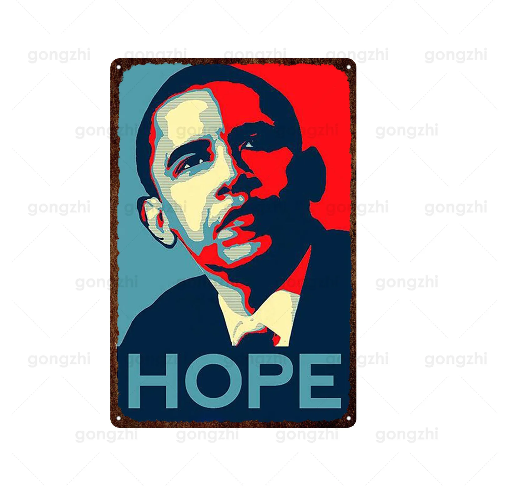 

Red Abstract Retro Famous Star Iron Tin Sign Painting Film Characters Horror Bar Halloween Customizable Decorative Painting