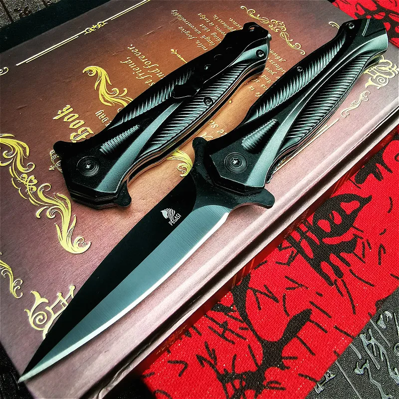 Черный складной нож из стали 9CR18MOV портативный карманный резец быстро