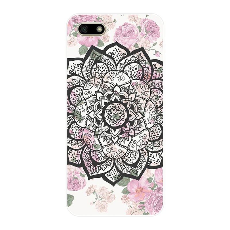 209FG чехол из мягкого силикона ТПУ с цветочным принтом мандалы датура для huawei Honor 7a