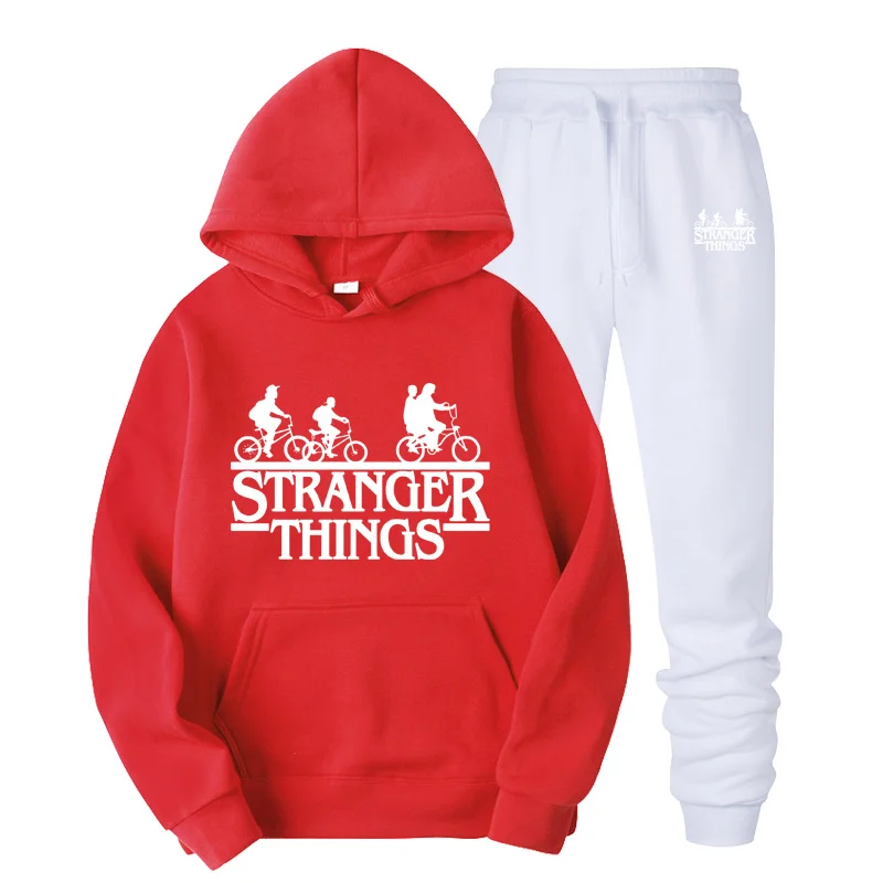 HOWLLOFTY Мужская одежда костюм мужская мода тренд толстовки набор костюмы хит белые