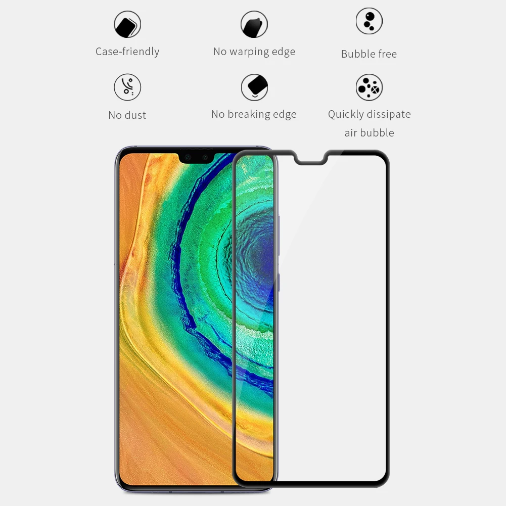Nillkin для huawei mate 30 20 X 20X Защитное стекло для экрана XD полное покрытие 3D безопасное закаленное стекло для huawei P30 Honor 20 Pro