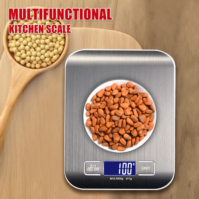 

Mini Digital Scale LCD Screen Kitchen Electronic Scale 5kg Household Food Scale, Baking Kitchen Scale