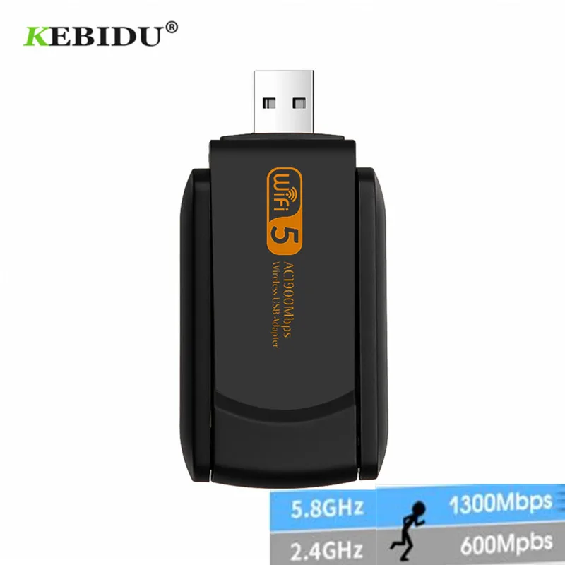 

USB Wi-Fi адаптер KEBIDU, 1900 Мбит/с, 2,4 ГГц, 5,0 ГГц