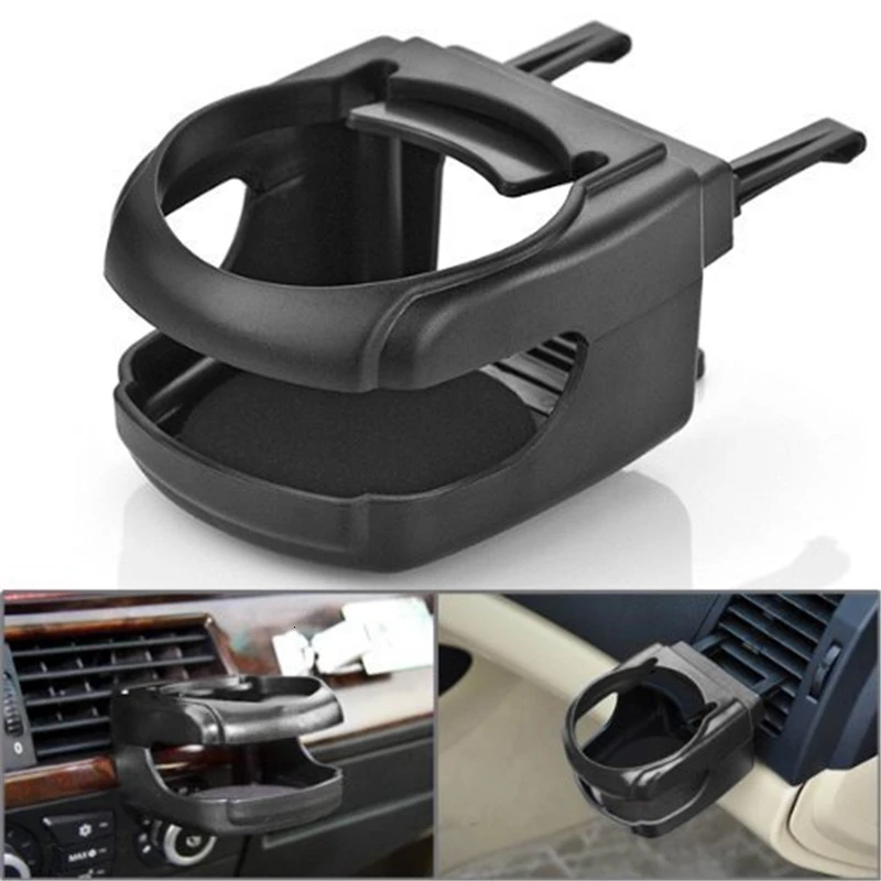 1PCS Black Holder Автомобильный стол, держатель для кофе, стол для ноутбука, компьютерный стол, руль, универсальный портативный, для еды, работы, для напитков, поднос, товары, авто аксессуары - Название цвета: 1PCS Black Holder