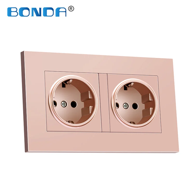 BONDA ЕС Стандартный стены Мощность устройство к разъему 3 цвета с украшением в виде