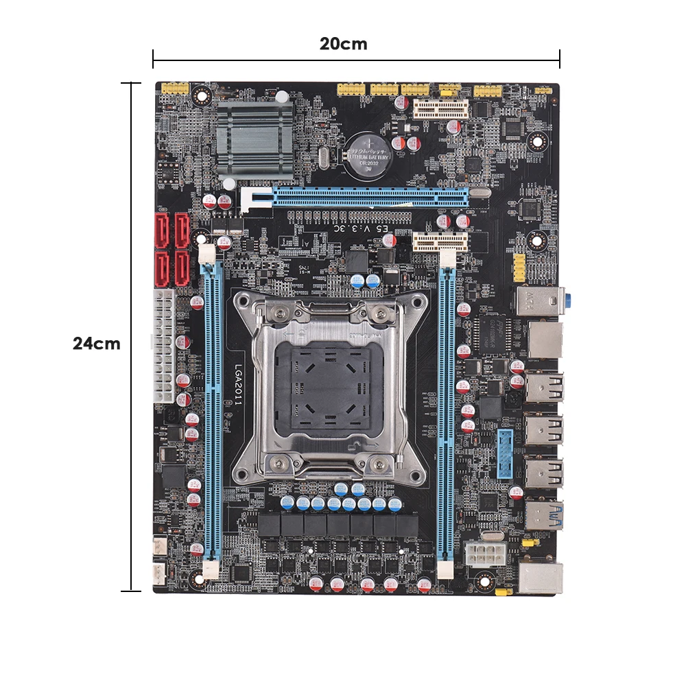 E5 3.3C материнская плата Matx Сервер REG ECC функция DDR3 LGA2011 разъем настольная игра