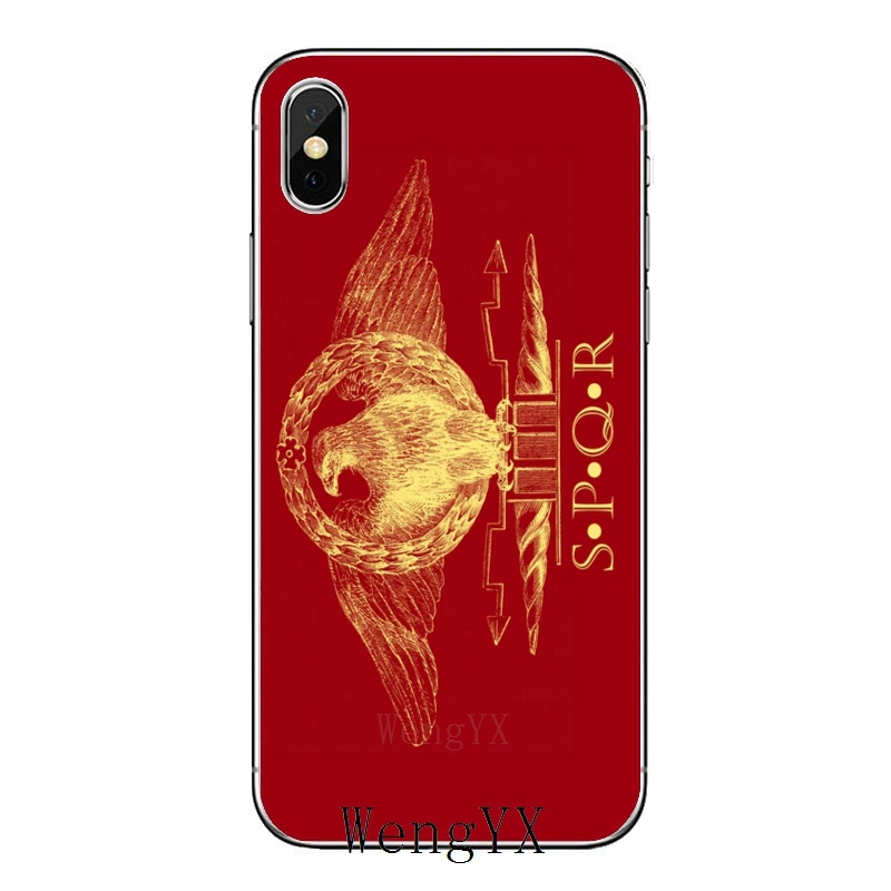 Мягкий чехол для Samsung Galaxy Note 10 9 8 5 4 S10E S10 Lite S9 S8 S7 S6 Edge Plus S5 S4 Mini SPQR Римский