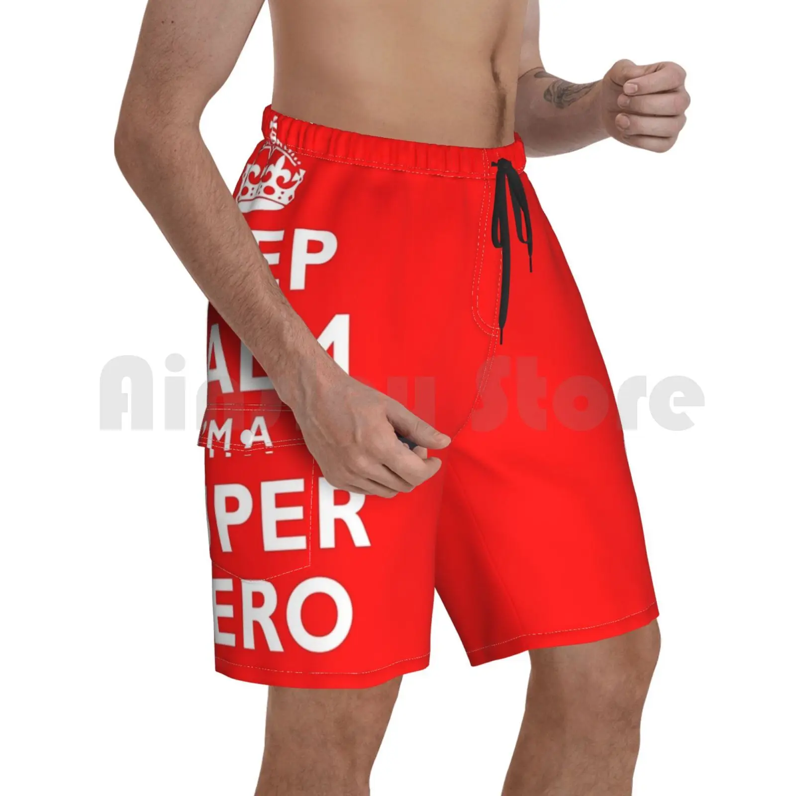 

Пляжные шорты Keep Calm I'm A Super Hero Keep Calm Super hero