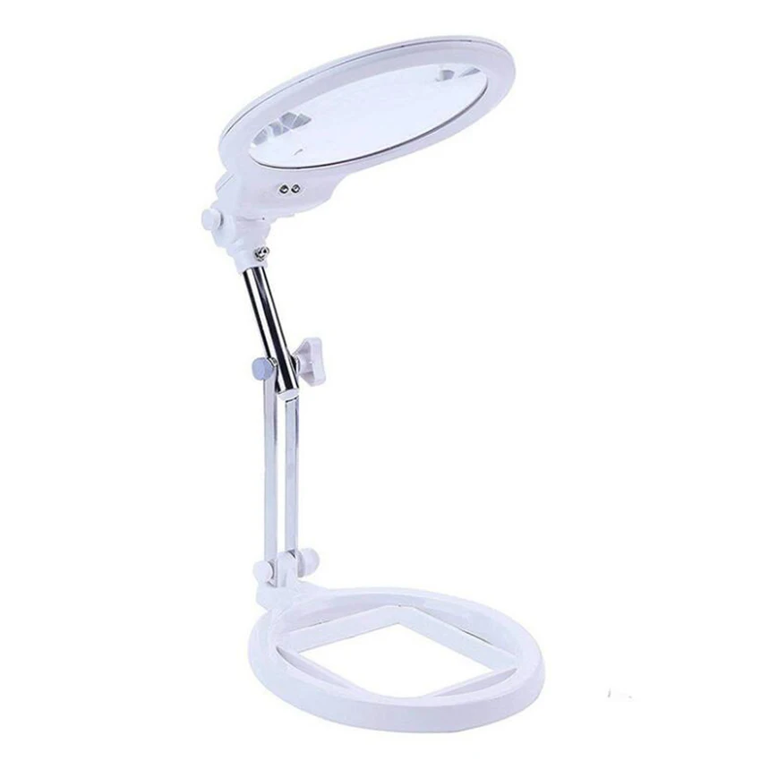 

LED Magnifying Lamp 2.5X 5X Magnifier with Light, Table and Desk Lamp Adjustable Magnifying Glass for Reading and Repair