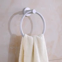 nordic space aluminum round bathroom towel ring free perforated ring towel ring wall mounted hand towel rack