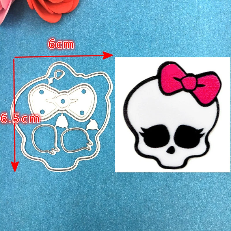 

1pc Monsting High Girl Bow Cutting Die Stencils for DIY Scrapbooking Album Stamp Paper Card Embossing Cutdie