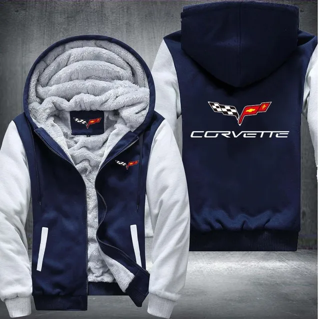 

Fashion Men Hoodies Europe America style Chevrolet Car LOGO Jacket Winter High Street Popular Male Thicken Leisure Trend Tops
