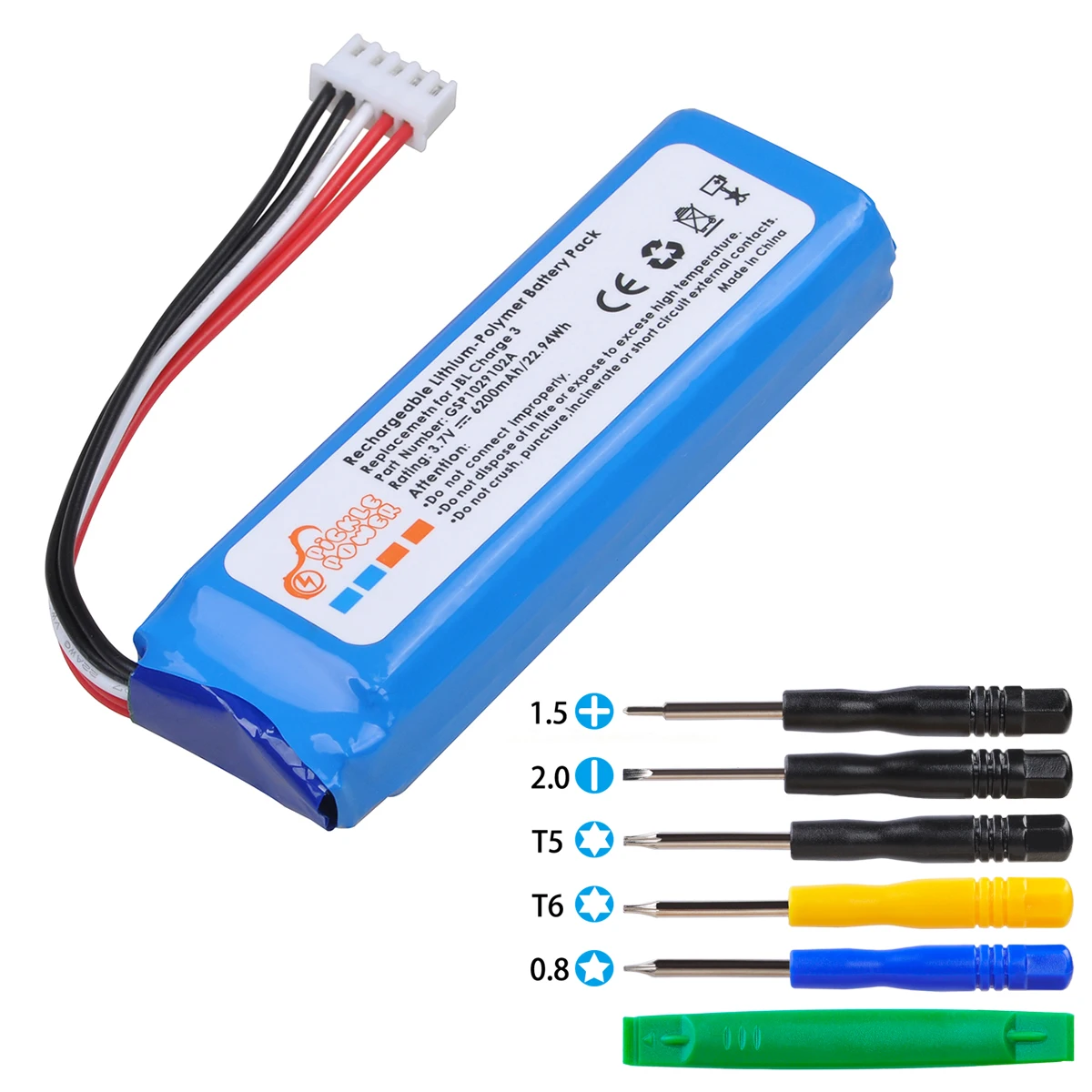 Bluetooth para Jbl Bateria do Orador de 6200mah Não para a Carga Charge Versão 3 2021 Gsp1029102a