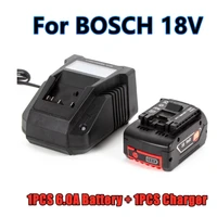 18v 6 0ah rechargeable li ion battery for bosch 18v power tool backup 6000mah portable replacement bat609 display 3a charger