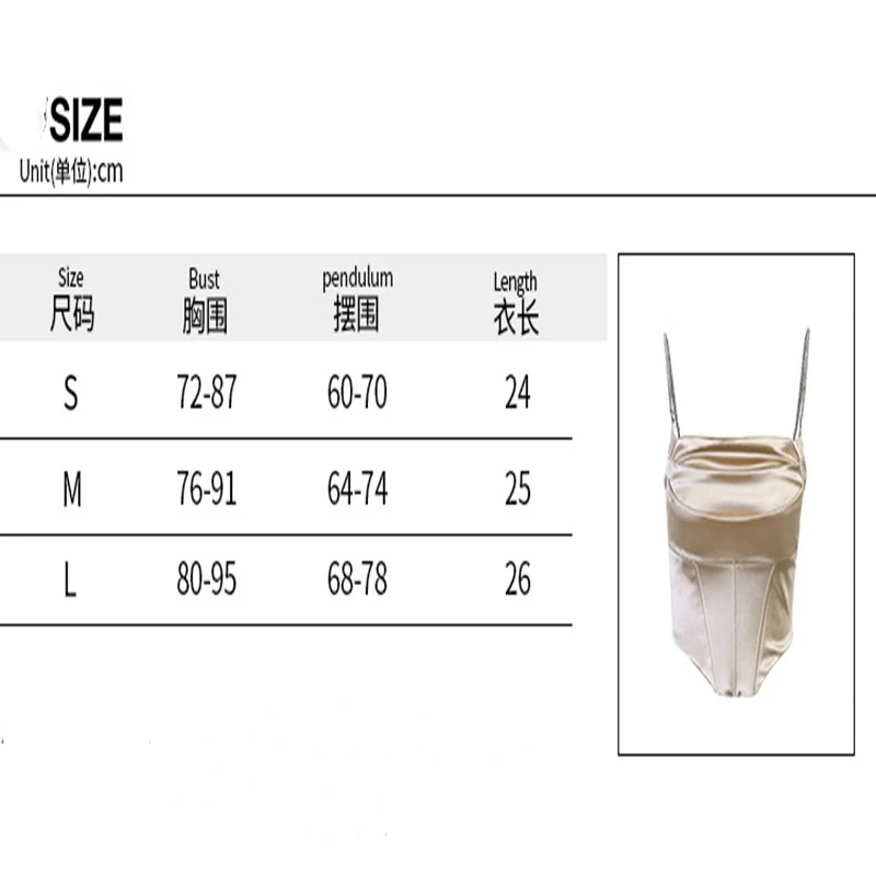 

New Style Drill Chain Pile Sling Top Sexy Self-cultivation Temperament Sling Vest Women