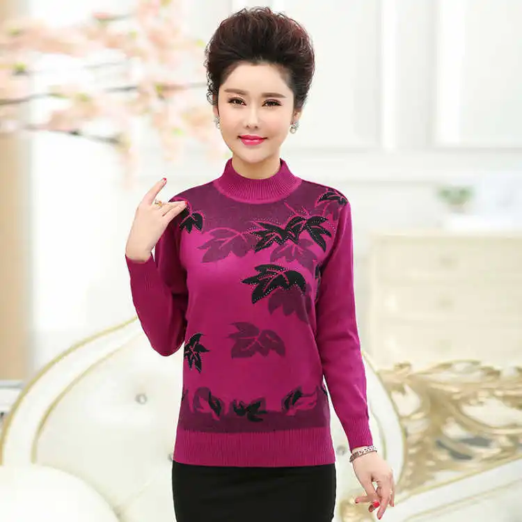 2019 осень и зима среднего возраста пожилых людей удобная женская мать носить