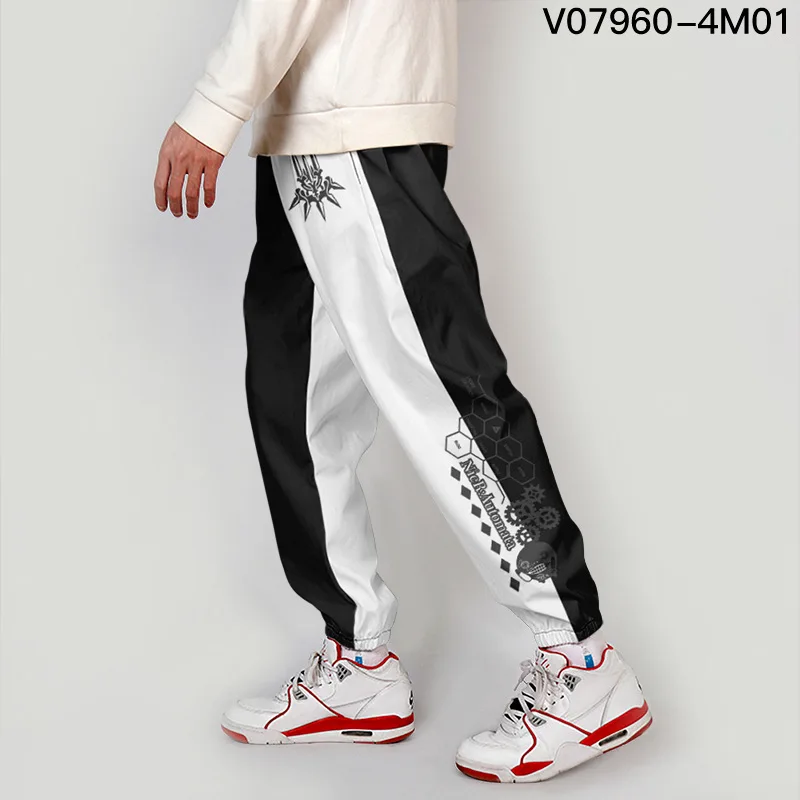 Штаны для бега NieR Automata 3D мужчин и женщин повседневные спортивные брюки в стиле