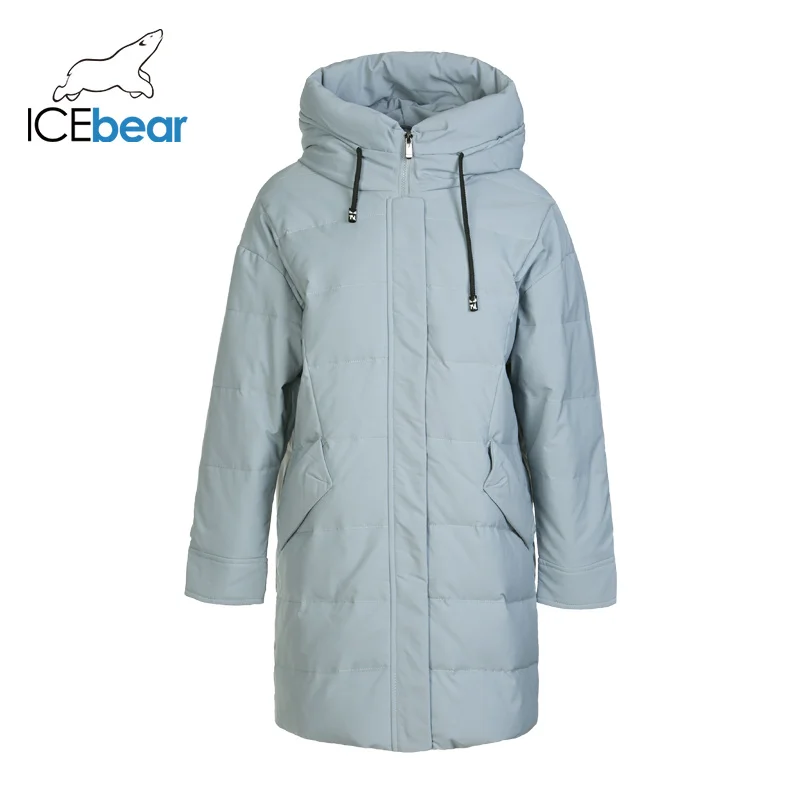 ICEbear Новинка 2019 года зимний женский пуховик модная теплая Женская куртка с
