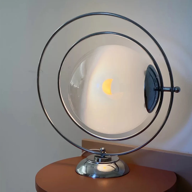 

New product light luxury middle antiquity girl children's room bedside lamp dining room living room rotating table lamp