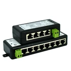 Сетевой разветвитель POE IEEE802.3af, устройство для видеонаблюдения, 4 порта, 8 портов, для сети Ethernet