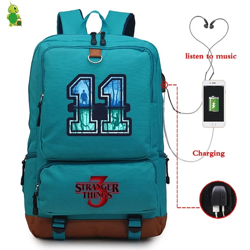 27 Mochila странные вещи рюкзаки мужские женские рюкзак USB зарядка путешествия ноутбук рюкзак большие школьные сумки для подростков мальчиков девочек - Цвет: 27