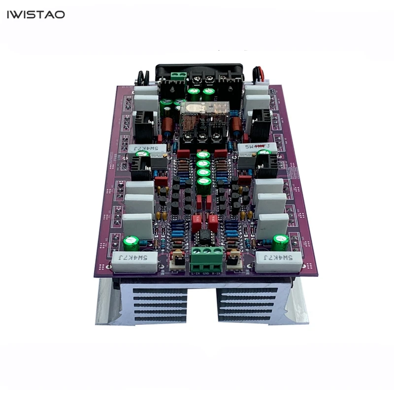 IWISTAO 2X200W HIFI Классический класс A на MJL4281/4302 дискретный компонент стерео усилитель