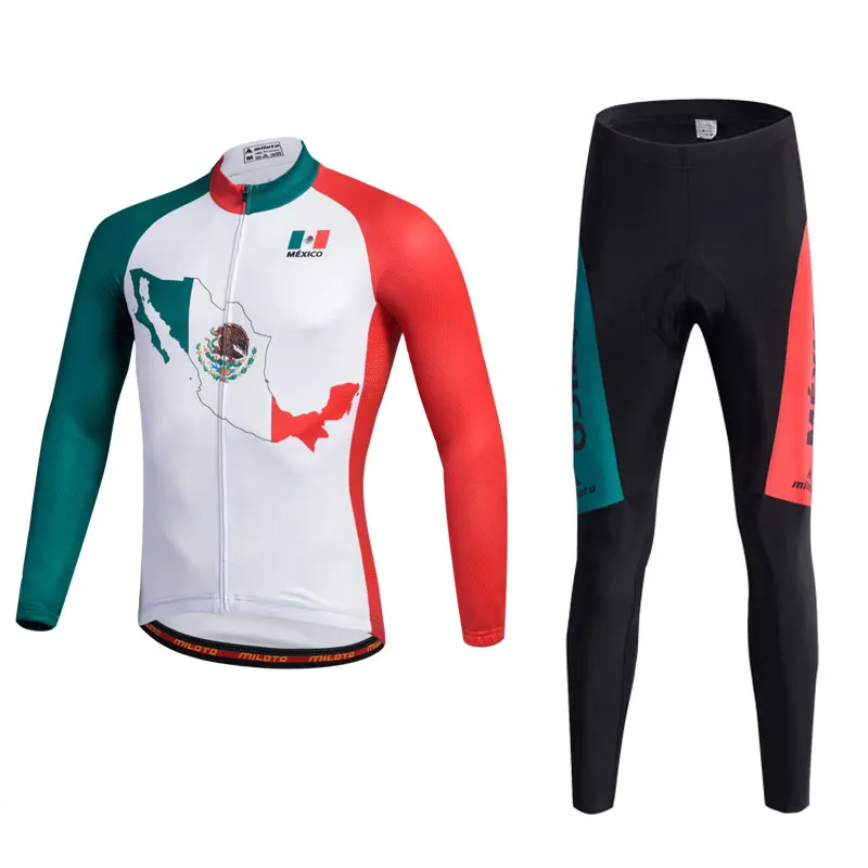 Комплект одежды для велоспорта MILOTO 2019 Ropa Ciclismo Pro Мужской трикотажная одежда с