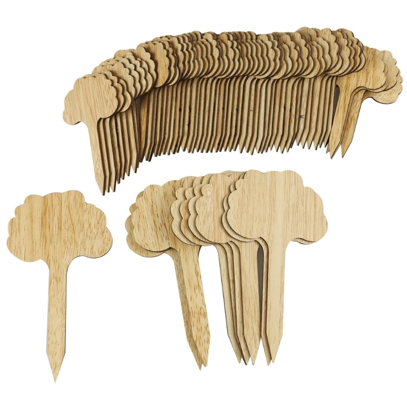 

50 шт., этикетки для растений, в форме дерева