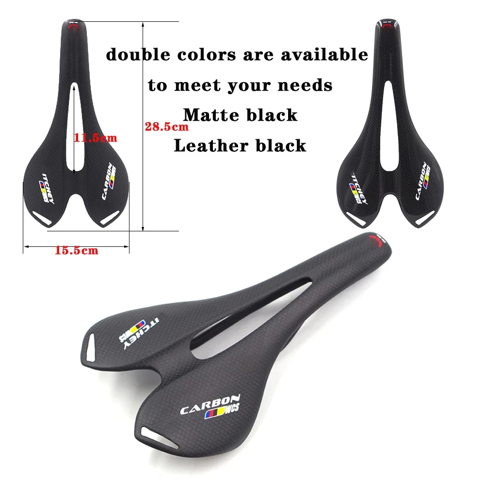 Полностью карбоновое седло для велосипеда WCS матовая подкладка горного и