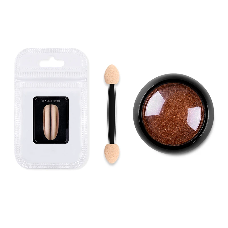 Волшебный зеркальный блеск для ногтей пудра художественный хром металлик