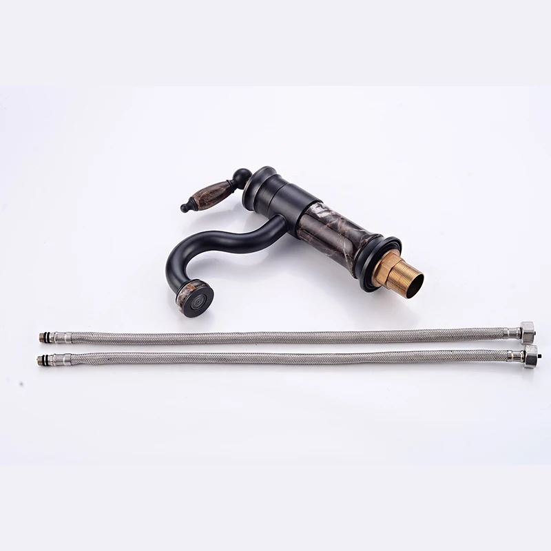 Роскошный смеситель для ванной комнаты в европейском стиле черный раковины