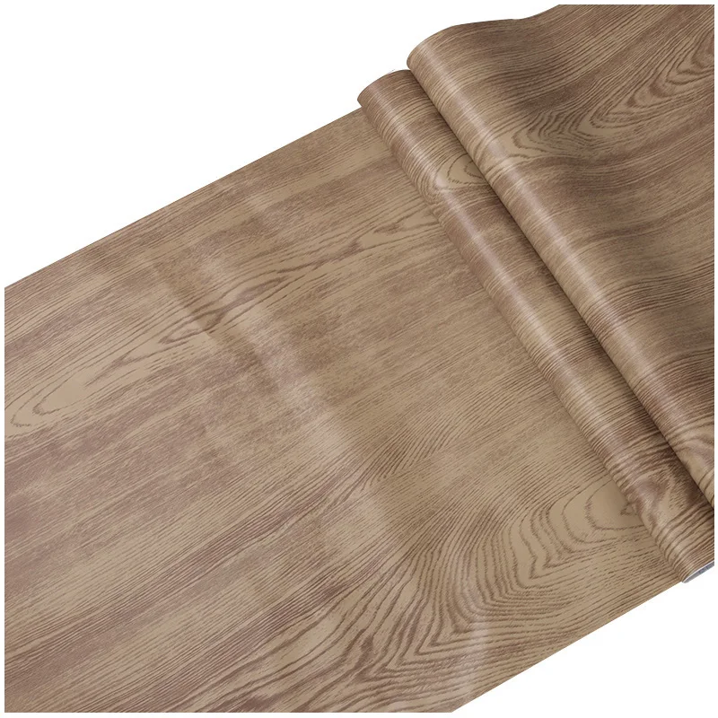 

Wood Grain Removable Wallpaper PVC Self-Adhesive Wall Sticker Refurbishment Contact Paper for Door Cabinet Desktop Living Room
