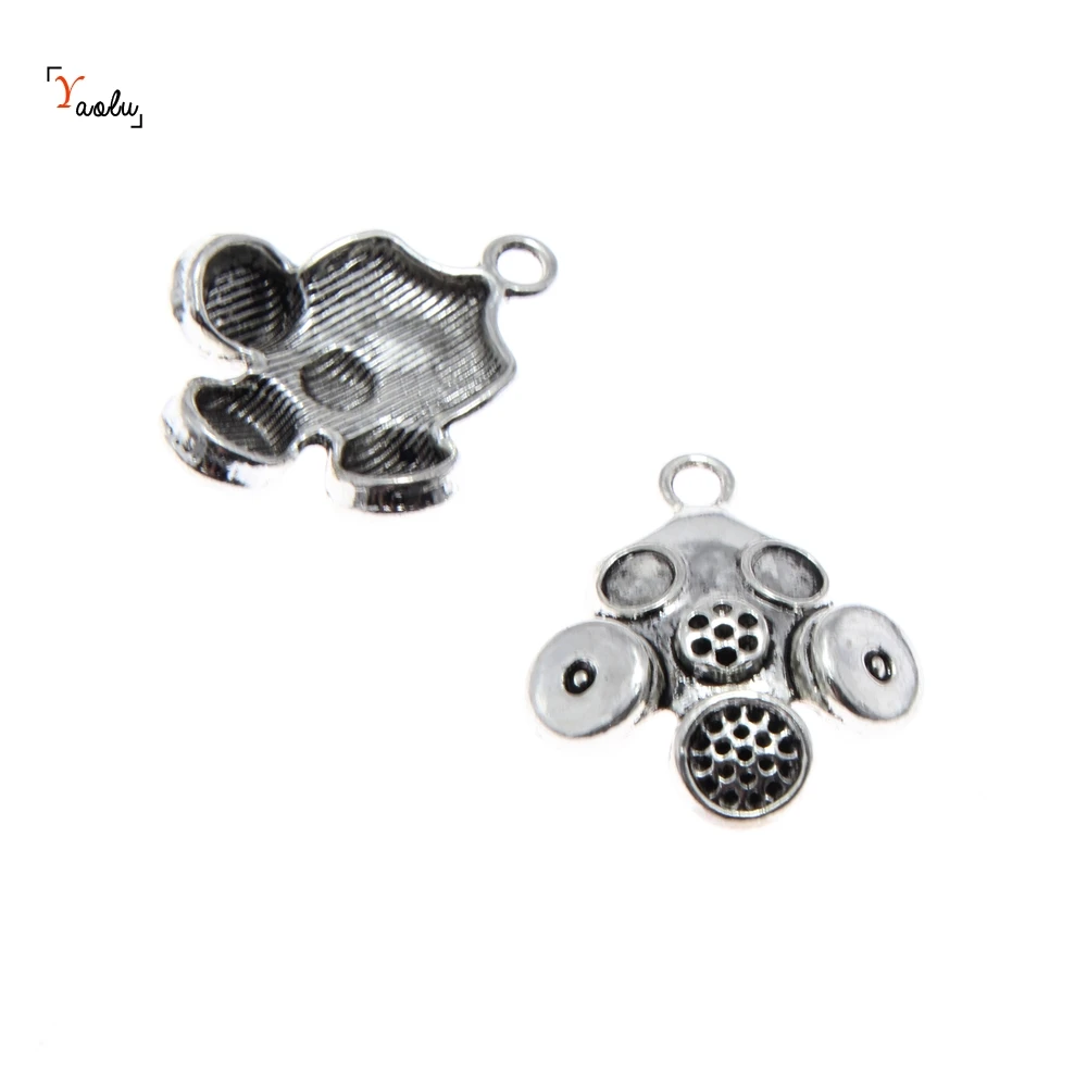 5 шт./лот Посеребренная 3D биоопасная подвеска биохимическая маска сплав ожерелье