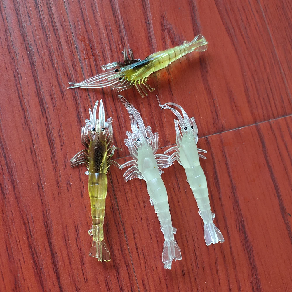 Deshion 5 шт./лот мягкая пластиковая приманка в виде креветки искусственная 9 см 3 6 г