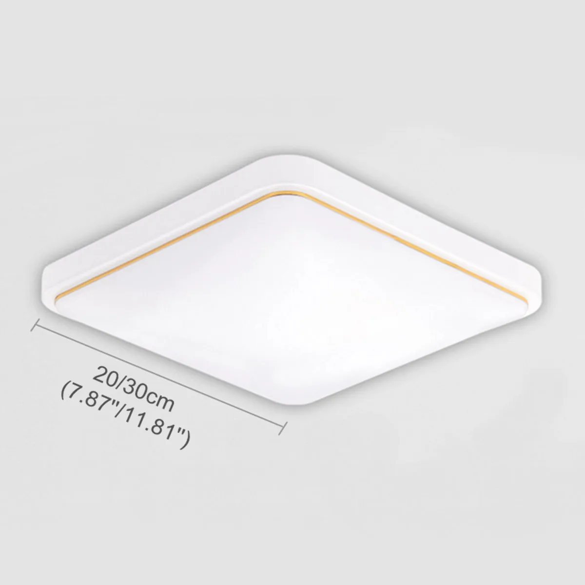 Lámpara de techo LED cuadrada acrílica moderna, accesorio de iluminación para sala de estar, dormitorio, cocina, Panel empotrado de montaje en superficie, 12/18W