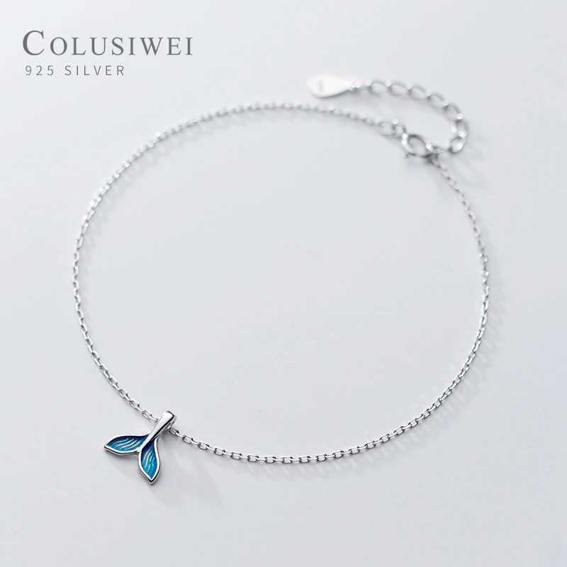 COLUSIWEI Аутентичные 925 стерлингового серебра простое симпатичное платье одеяло