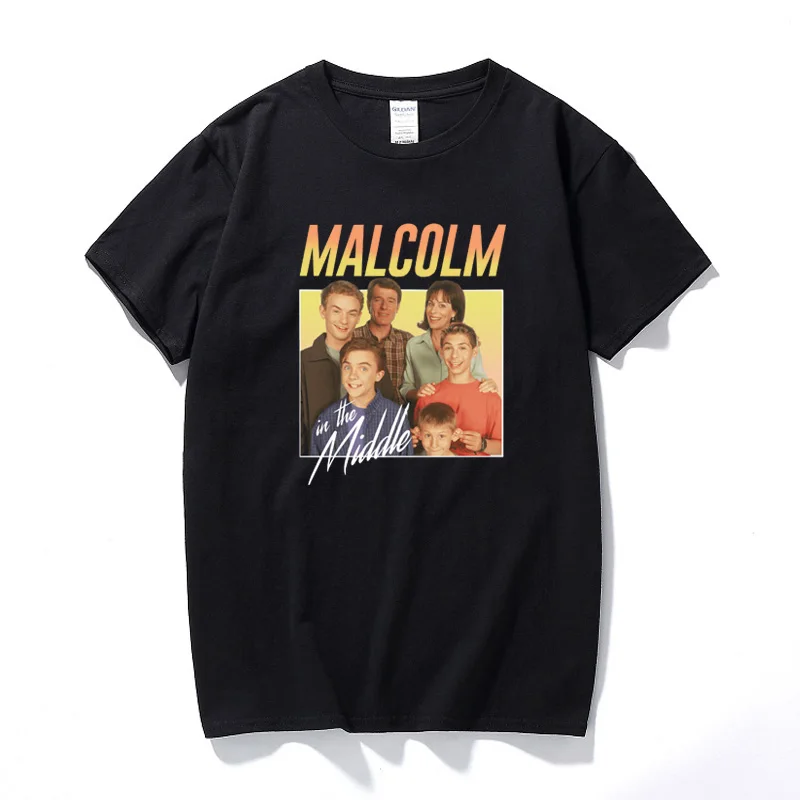 Summer Streetwear Graphic Tees Malcolm in the Middle Unisex Vintage Throwback T Shirt For Men Top Cotton Short Sleeve T-shirts