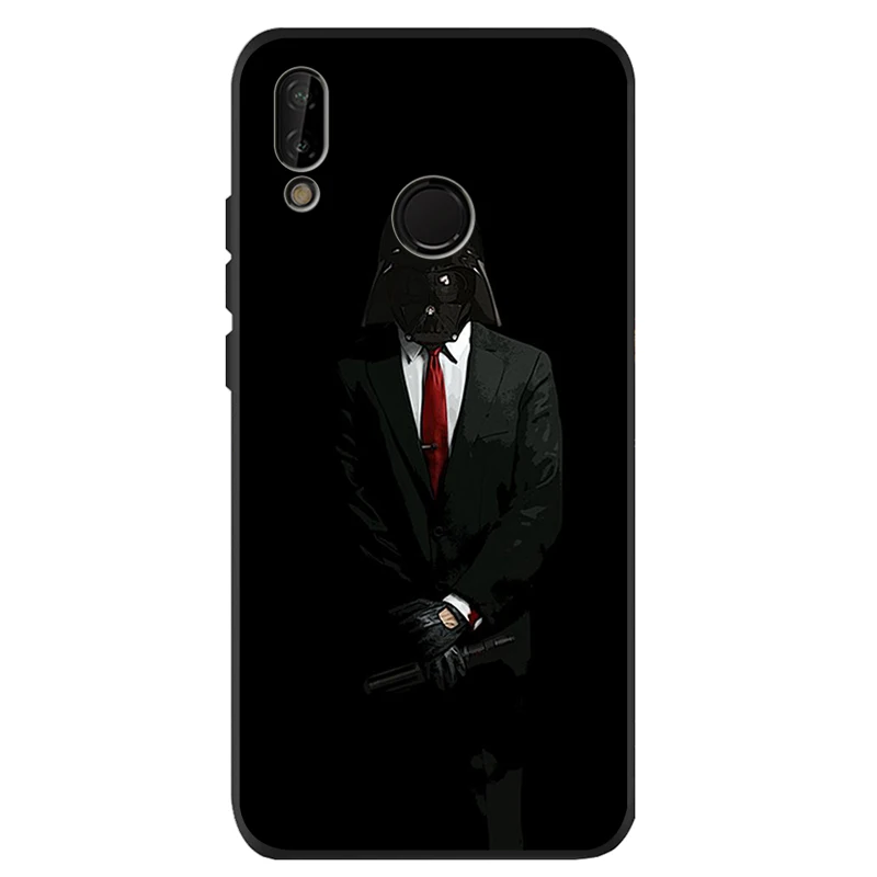 Чехол для huawei P40 P30 P20 P10 Pro P9 Lite Psmart 2019 Y6 Y9 мягкий черный силиконовый | Мобильные