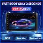 Автомагнитола на Android 10, мультимедийный плеер с GPS, для B200, Mercedes Benz A, B, класс W169, W245, Viano Vito, W639, Sprinter, Carplay, no 2 Din