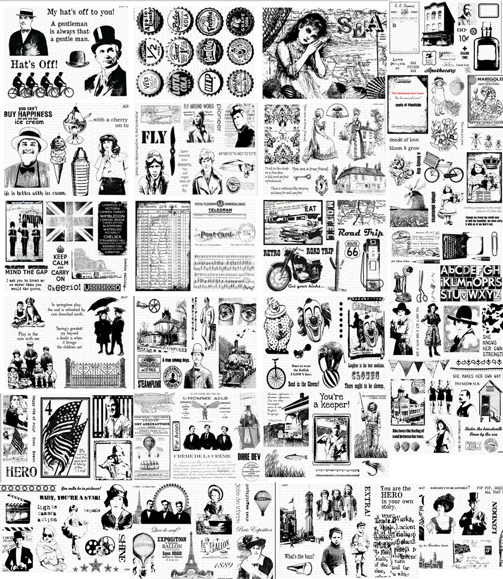 

Background Clear Silicone Stamp Seal DIY Scrapbooking photo Album Decorative A0793