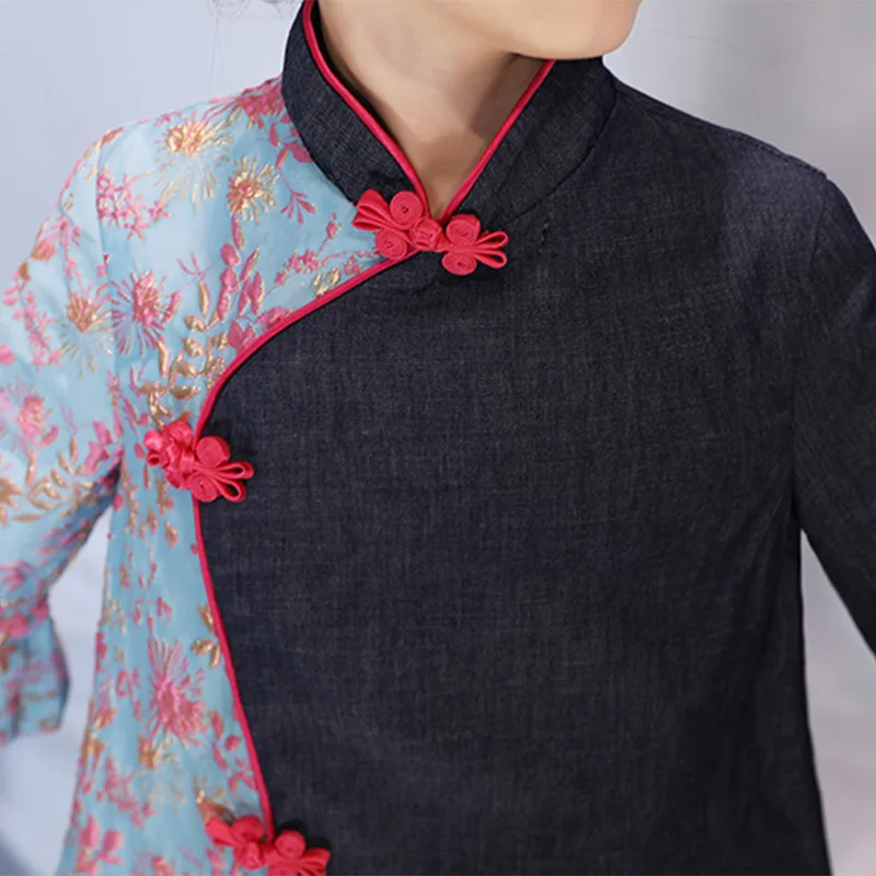 

Parent Child Clothes Mom And Daughter Dress Women Fashion Chinese Cheongsam High End Comfortable Formal Dresses