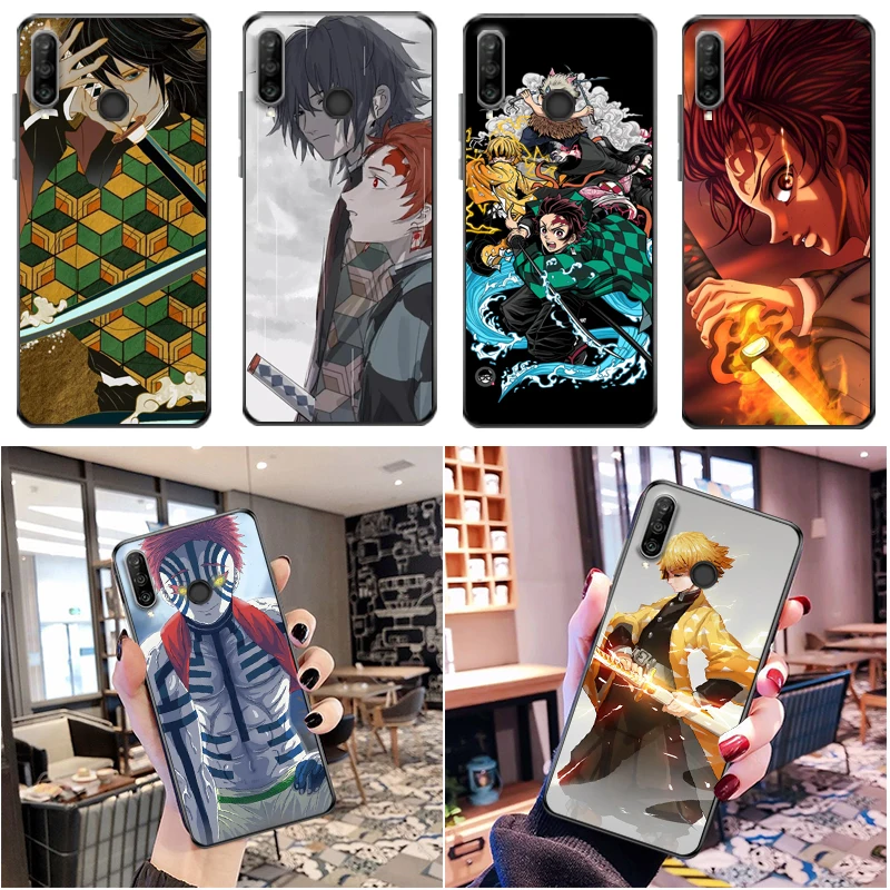 

Demon Slayer Kamado Tanjirou Kamado Nezuko Agatsuma Zenitsu Kimetsu No Yaiba Phone Case For Huawei P30 Lite Pro Coque Carcasa