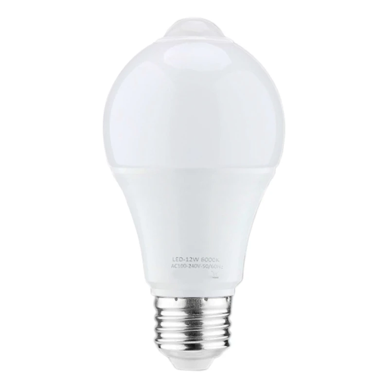 

12W Motion Sensor Light Bulb,Outdoor/Indoor Movement Activated Security LED Bulb,1000LM,E26/B22,3500K Warm White