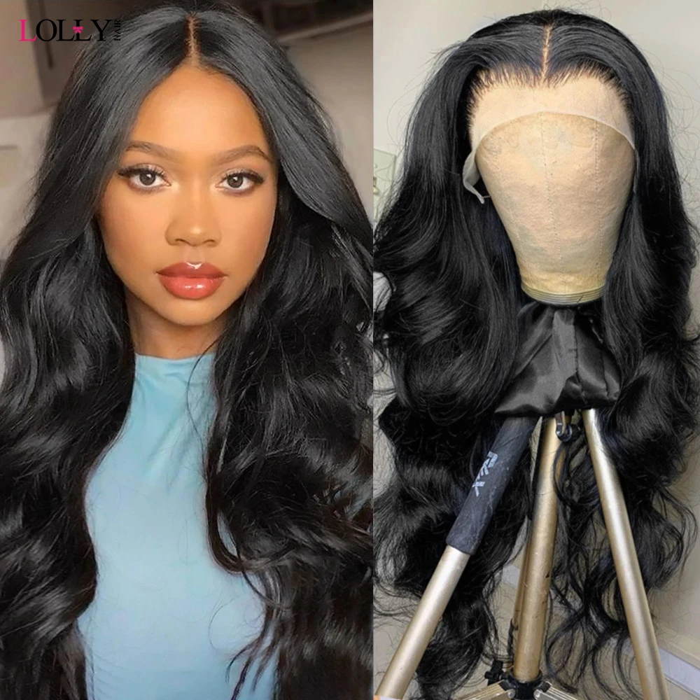 

Lolly 28 30Inch Body Wave Lace Front Wig Transparent Lace Frontal Wig Human Hair 13x2 Brazilian Hair Wigs 250 Density Lace Wig