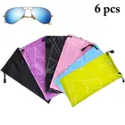 Чехол для очков, мягкий водонепроницаемый пыленепроницаемый футляр для очков, 6 шт.лот