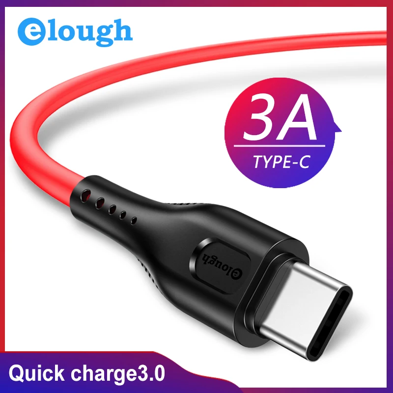 Кабель зарядный Elough USB Type-C для xiaomi redmi note 7 huawei p30 | Мобильные телефоны и аксессуары