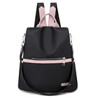 Модный женский рюкзак 3 в 1 с защитой от кражи, школьные ранцы из ткани Оксфорд для подростков и студентов, Женская дорожная сумка с несколькими карманами