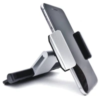 aluminum alloy 360 rotating universal car cd slot mobile phone gps holder mount 3 5 5 5 inch cellphoone bracket